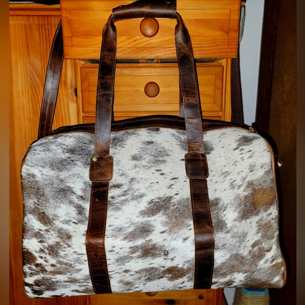 Hair on Hide Duffle bag